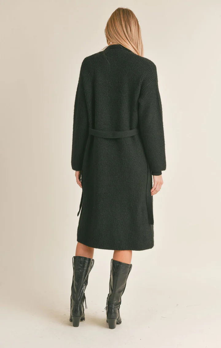 Sage the Label Krissy Belted Sweater Duster