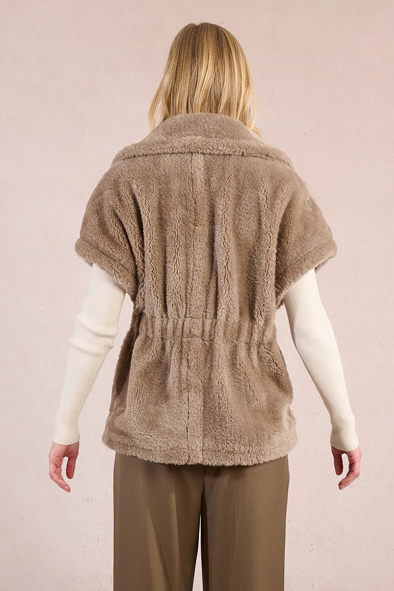 Molly Bracken Stevie Plush Sleeveless Jacket Vest