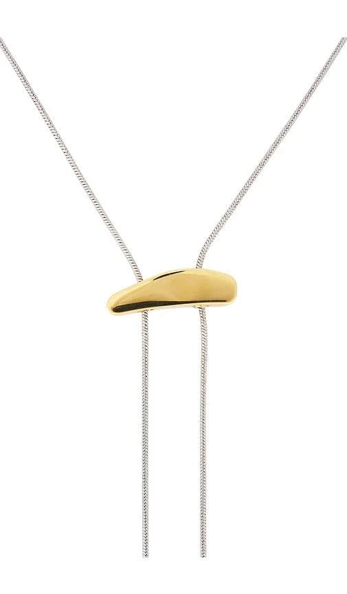 Bracha Lauren Two Tone Lariat Necklace
