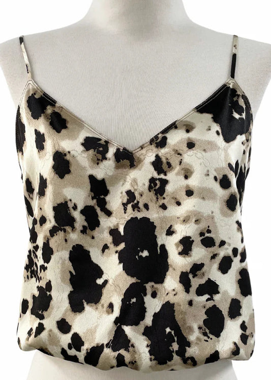 Reset By Jane Leana Satin Tank - Leopard