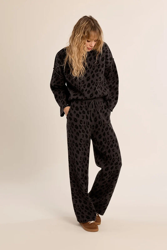 Molly Bracken Knitted Leopard Sweater