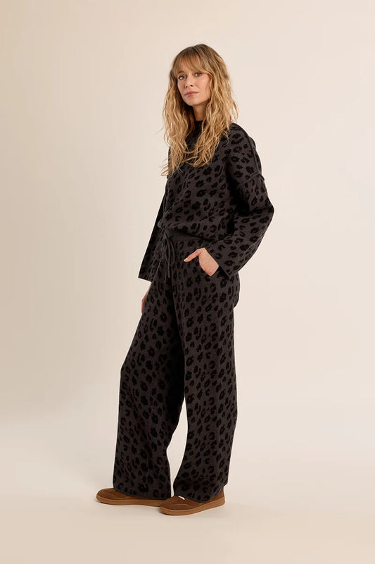 Molly Bracken Knitted Leopard Sweater