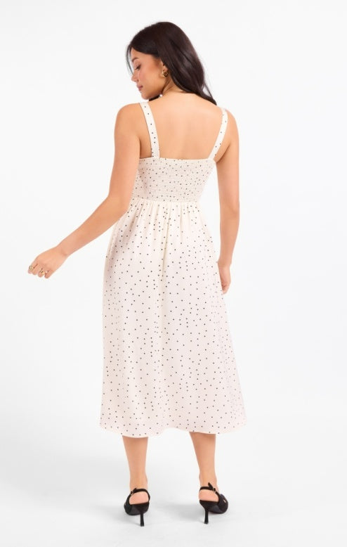 Sadie & Sage Letters Home Polka Dot Midi Dress