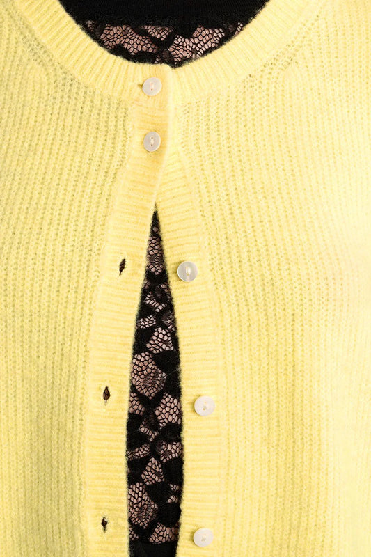 Lili Sidonio Limoncello Sleeveless Button-Up Vest