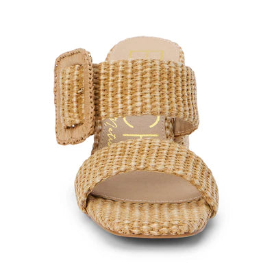 Matisse Lucy Heeled Raffia Buckle Sandal