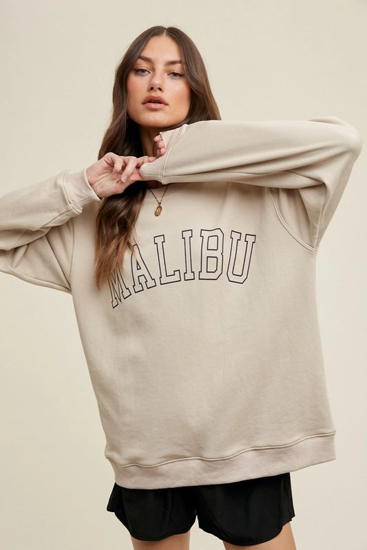 Wishlist Malibu Oversized French Terry Pullover