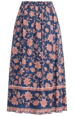 Bila 77 Aldora Midi Skirt - Blue Iris
