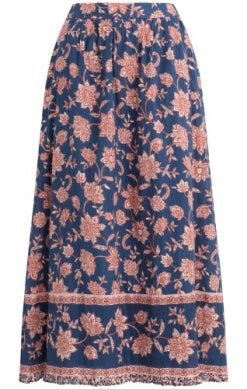 Bila 77 Aldora Midi Skirt - Blue Iris