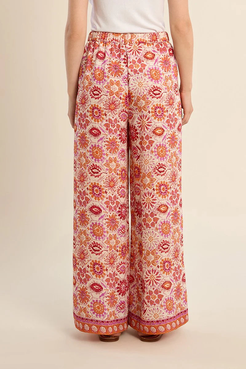 Molly Bracken Melissa Wide Leg Pant - Orange