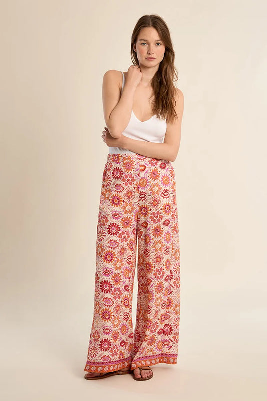 Molly Bracken Melissa Wide Leg Pant - Orange