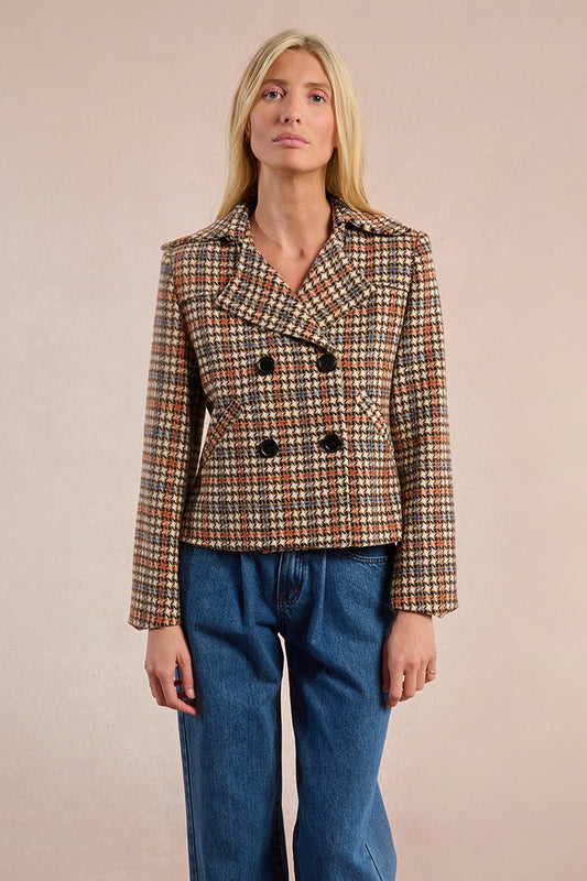 Molly Bracken Paris Doubled Breasted Coat - Brown