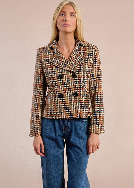 Molly Bracken Paris Doubled Breasted Coat - Brown