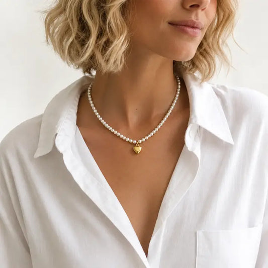 Ellison + Young Gold Heart Necklace