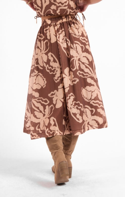 Sage the Label Rustic Floral Skirt