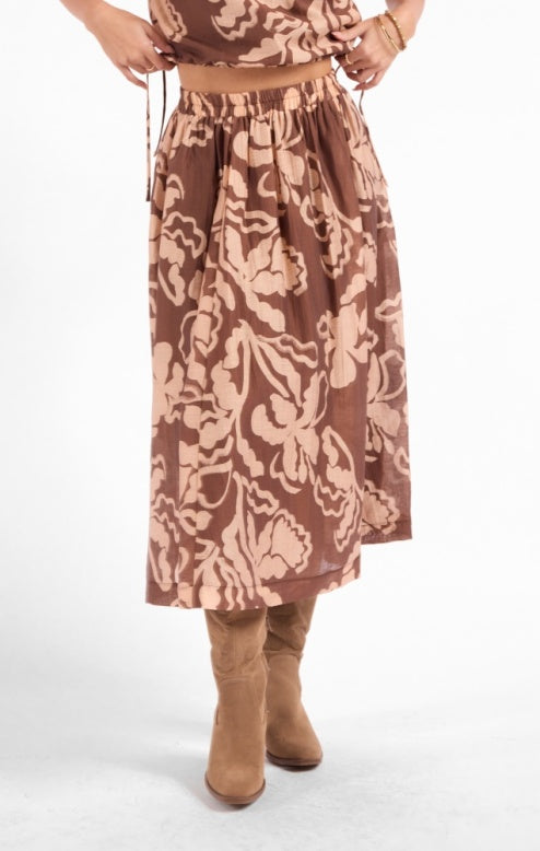 Sage the Label Rustic Floral Skirt