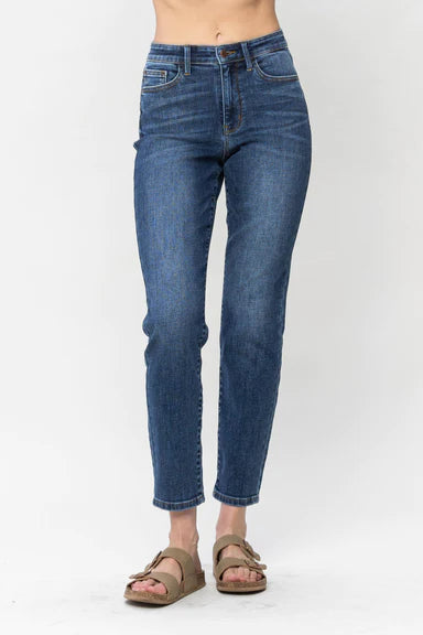 Judy Blue Shield Slim Fit Straight Leg Jean