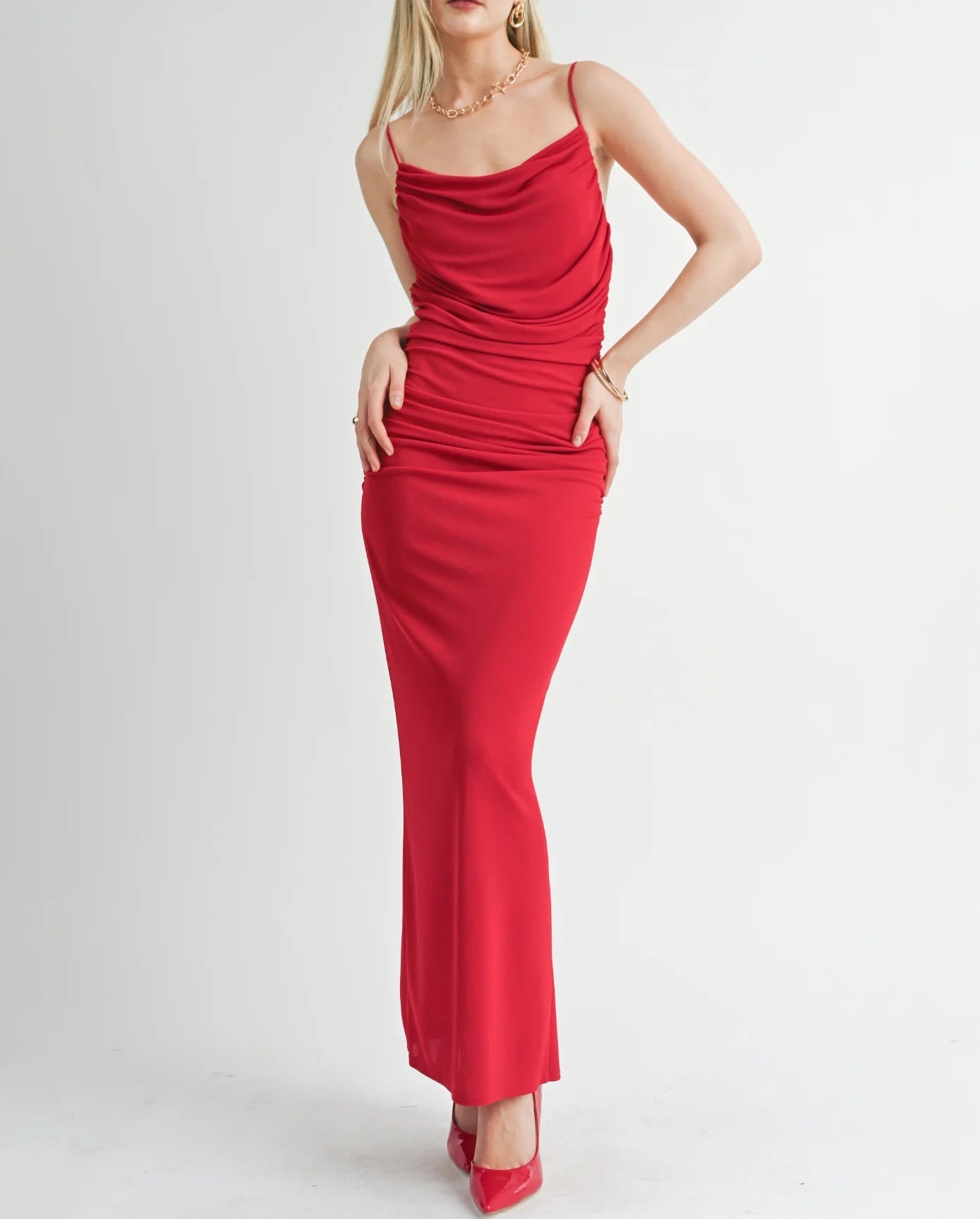 Sage the Label Special Gaze Cowl Neck Maxi