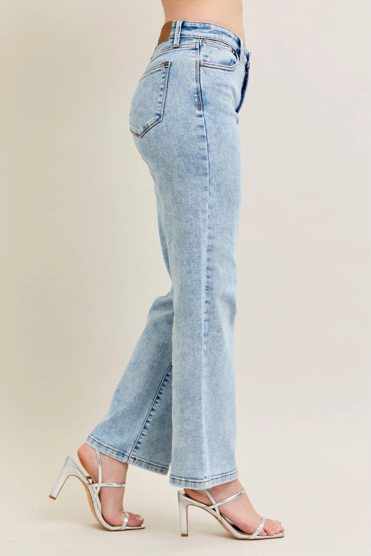 Judy Blue Stone Wash Straight Fit Jeans