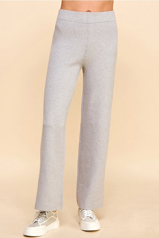 Pinch Straight Fit Sweater Pants - Grey