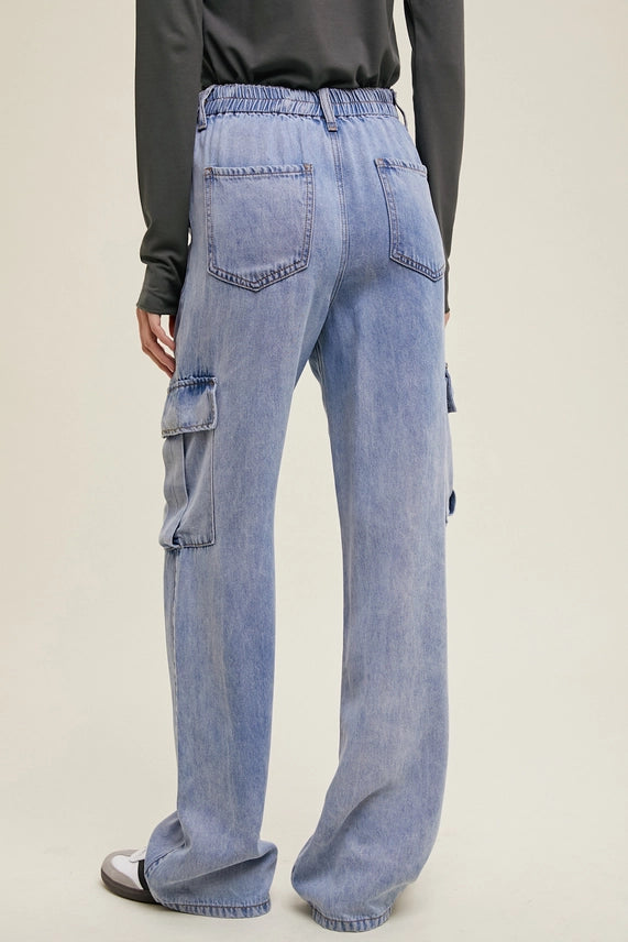 Wishlist Tencel Cargo Pants - Denim