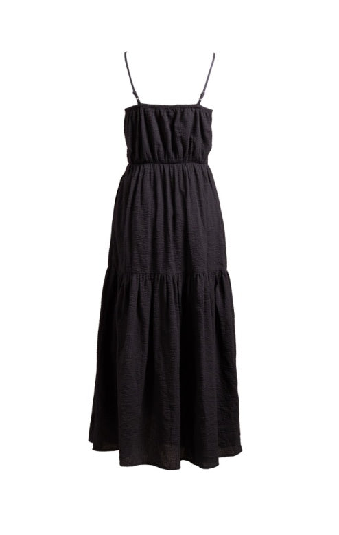 Sadie & Sage Terra Rushed Maxi Dress - Black