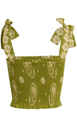 Bila 77 Tessa Top - Green Multi