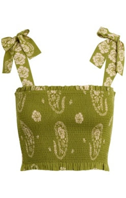 Bila 77 Tessa Top - Green Multi