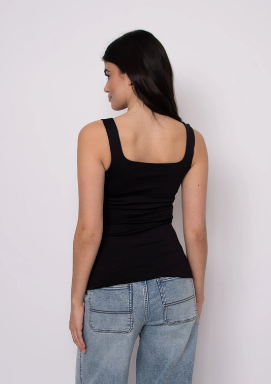 RD Style Tia Signature Second Skin Tank - Black