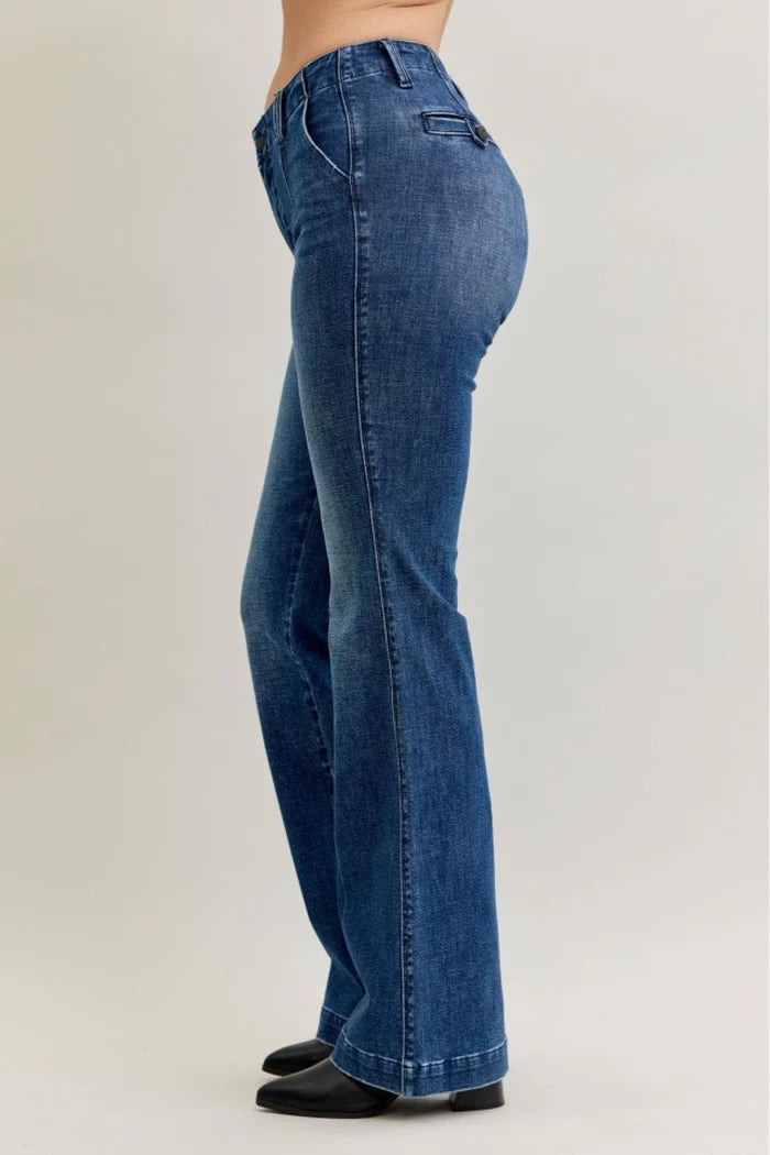 Judy Blue Trouser Bootcut Jean with Welt Pockets