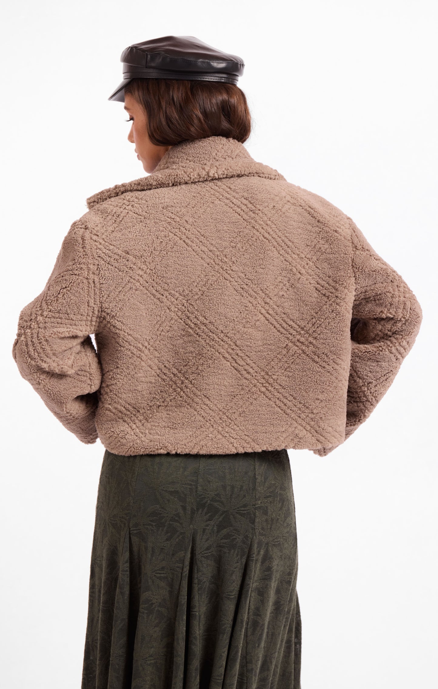 Sage the Label Grove Textured Vegan Fur Jacket