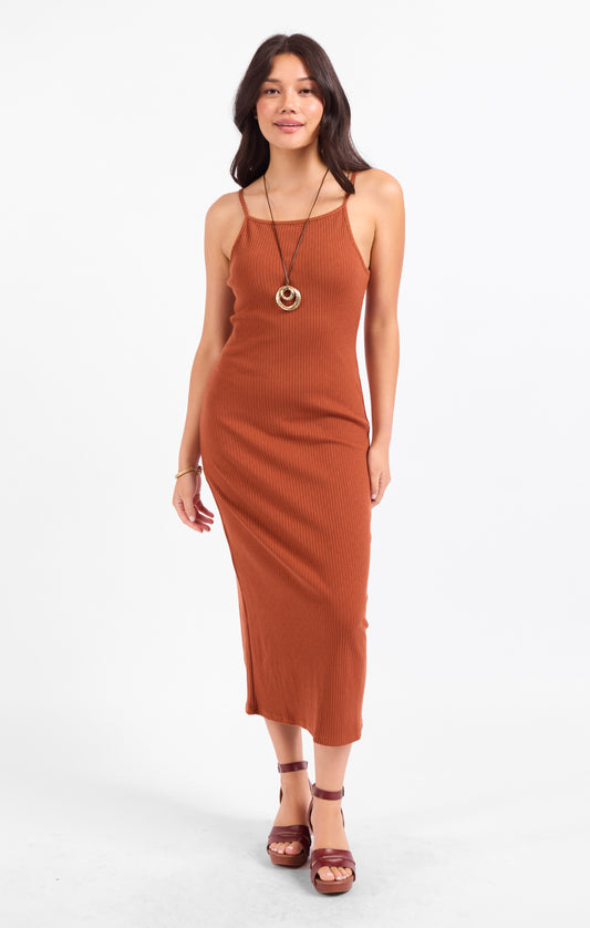 Sadie & Sage Soft Cedar Midi Dress