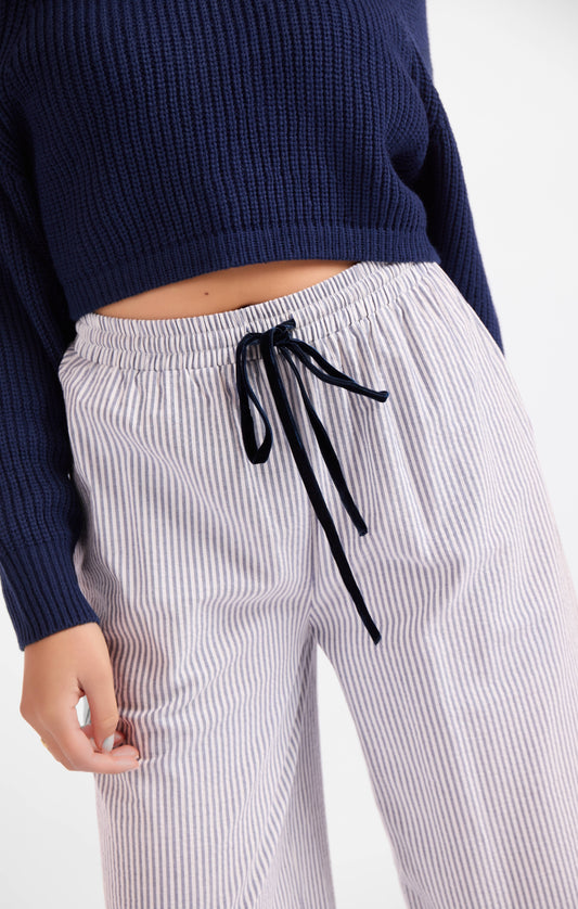 Sadie & Sage Ivory Hall Striped Pants