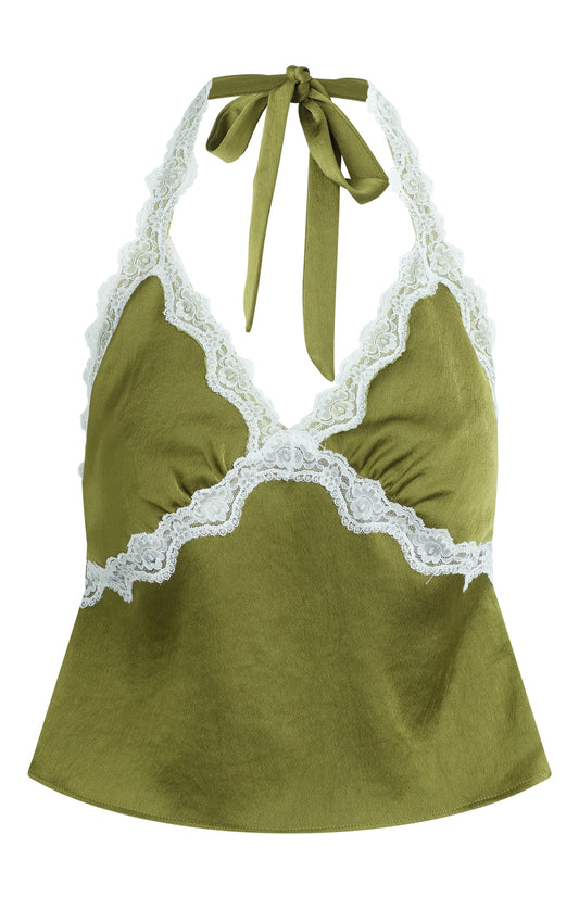 Bila 77 Stephanie Halter Top - Green