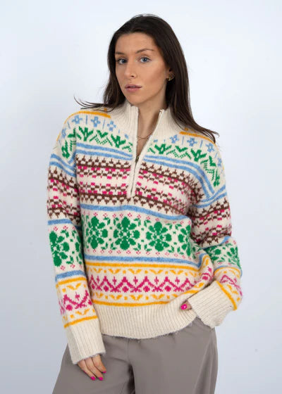 RD Style Urania Troyer Quarter Zip Jacket