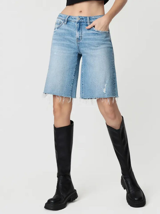 Velvet Monkey Comfort Denim Jorts