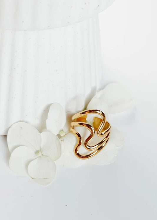 Bracha Waves Ring