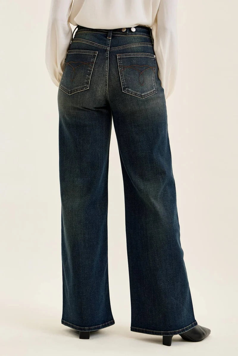 Judy Blue HW Lux Retro Wide Leg Jeans