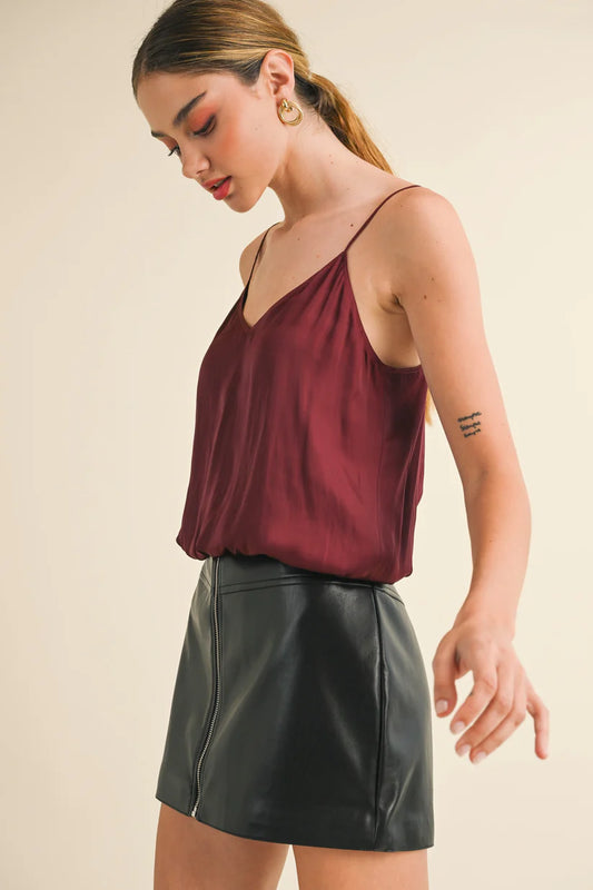 Reset By Jane Silky Amore Tank - Wine